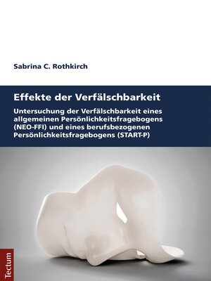 cover image of Effekte der Verfälschbarkeit